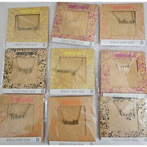 GOODWORDS Necklace Lot, 9  Brand New Inspirational Necklaces in Silver/Gold 1C